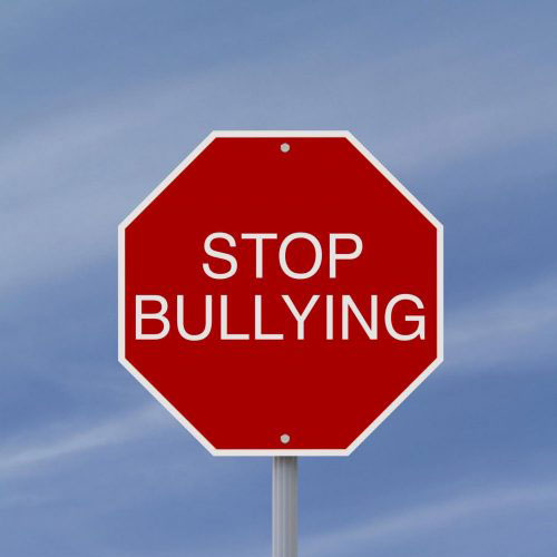 stop bullying sign board